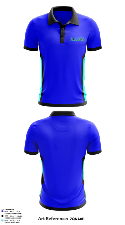 Ballers 62876413 Short Sleeve Performance Polo - 1