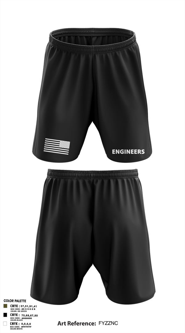 Athletic Shorts With Pockets, Engineers, Marines, Teamtime, Team time, sublimation, custom sports apparel, team uniforms, spirit wear, spiritwear, sports uniforms, custom shirts, team store, custom team store, fundraiser sports, apparel fundraiser