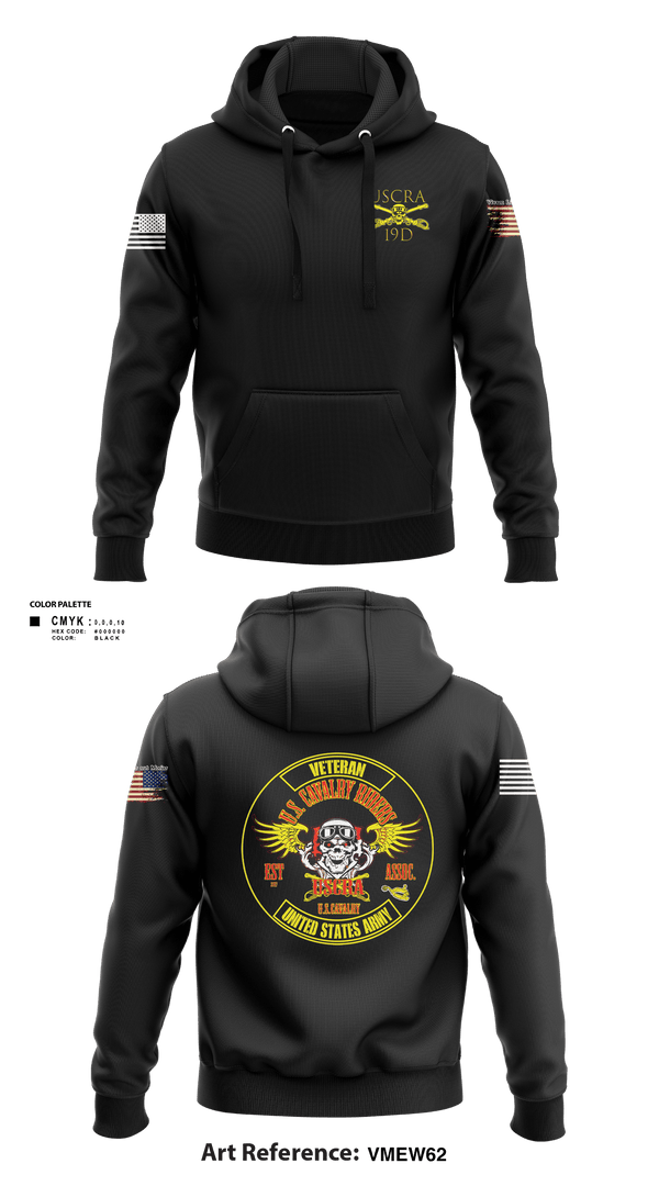Hoodie, US Cavalry Riders, Army, Teamtime, Team time, sublimation, custom sports apparel, team uniforms, spirit wear, spiritwear, sports uniforms, custom shirts, team store, custom team store, fundraiser sports, apparel fundraiser