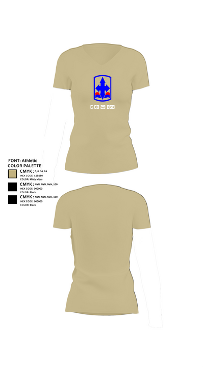 C co 29 BSB 47776352 Women's Short Sleeve V-neck Shirt - 80