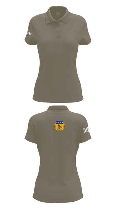 Alpha BTRY 2/138th FA 84014015 Women's Short Sleeve Performance Polo  - 71