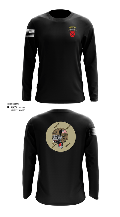 A co 1-111th MTRAco 1-111th secfor 26683697 Long Sleeve Performance Shirt - 5