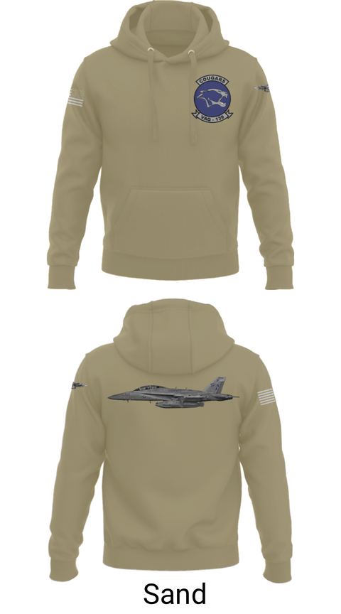Hoodie, VAQ-139 Cougars, Navy, Teamtime, Team time, sublimation, custom sports apparel, team uniforms, spirit wear, spiritwear, sports uniforms, custom shirts, team store, custom team store, fundraiser sports, apparel fundraiser