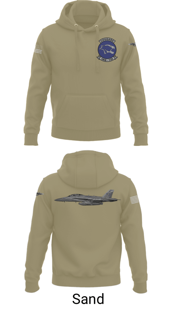 Hoodie, VAQ-139 Cougars, Navy, Teamtime, Team time, sublimation, custom sports apparel, team uniforms, spirit wear, spiritwear, sports uniforms, custom shirts, team store, custom team store, fundraiser sports, apparel fundraiser