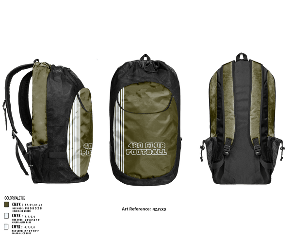 Gear Bag, 480 club, Football, Teamtime, Team time, sublimation, custom sports apparel, team uniforms, spirit wear, spiritwear, sports uniforms, custom shirts, team store, custom team store, fundraiser sports, apparel fundraiser