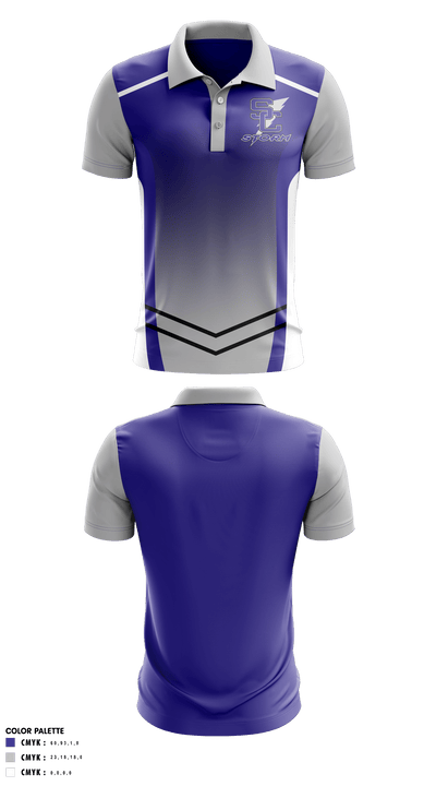 Stuart W Cramer High School Volleyball 87218766 Short Sleeve Performance Polo - 40