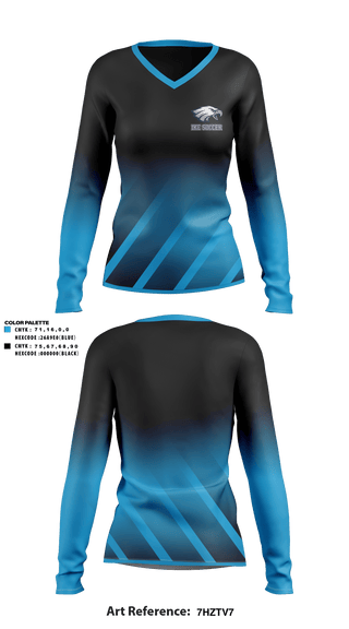 Women's Long Sleeve Vneck Shirt, IKE, Men's Soccer, Teamtime, Team time, sublimation, custom sports apparel, team uniforms, spirit wear, spiritwear, sports uniforms, custom shirts, team store, custom team store, fundraiser sports, apparel fundraiser