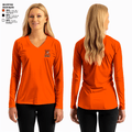 Kirksville High School Volleyball 24396730 Women's Long Sleeve V-neck Shirt - 1