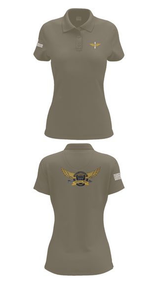 Women's Short Sleeve Performance Polo, Investigator, Army, Teamtime, Team time, sublimation, custom sports apparel, team uniforms, spirit wear, spiritwear, sports uniforms, custom shirts, team store, custom team store, fundraiser sports, apparel fundraiser
