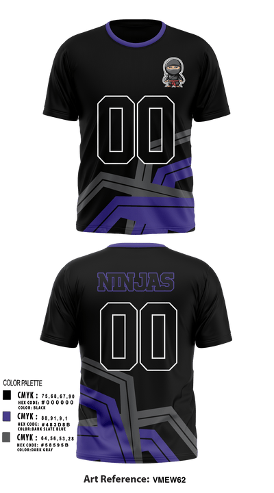 Ninjas 18629582 Short Sleeve Performance Shirt - 2 (2)