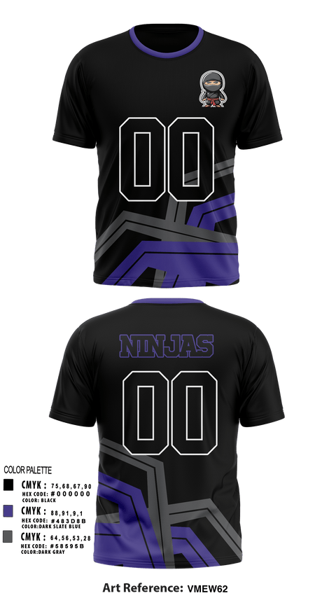 Short Sleeve Performance Shirt, Ninjas, Football, Teamtime, Team time, sublimation, custom sports apparel, team uniforms, spirit wear, spiritwear, sports uniforms, custom shirts, team store, custom team store, fundraiser sports, apparel fundraiser
