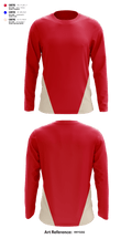 Clinton Cardinals 48625086 Long Sleeve Performance Shirt - 1