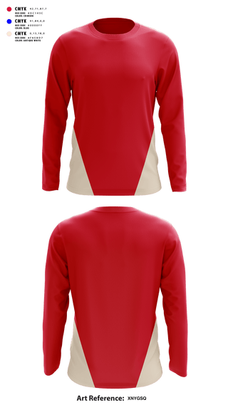 Long Sleeve Performance Shirt, Clinton Cardinals, Track & Field, Teamtime, Team time, sublimation, custom sports apparel, team uniforms, spirit wear, spiritwear, sports uniforms, custom shirts, team store, custom team store, fundraiser sports, apparel fundraiser