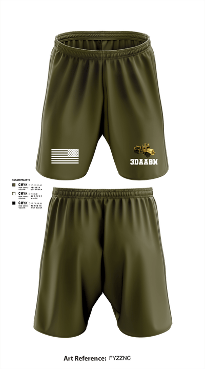 3DAABN 86100558 Athletic Shorts With Pockets - 1