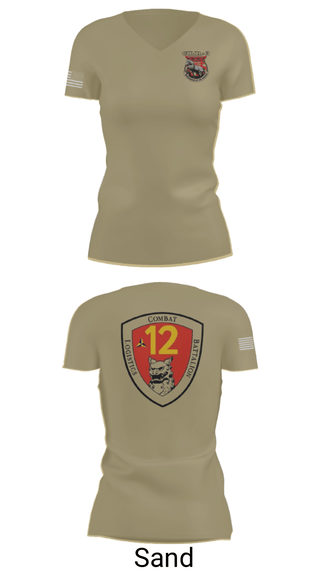 Women's Short Sleeve Vneck Shirt, CLB 12, Marines, Teamtime, Team time, sublimation, custom sports apparel, team uniforms, spirit wear, spiritwear, sports uniforms, custom shirts, team store, custom team store, fundraiser sports, apparel fundraiser