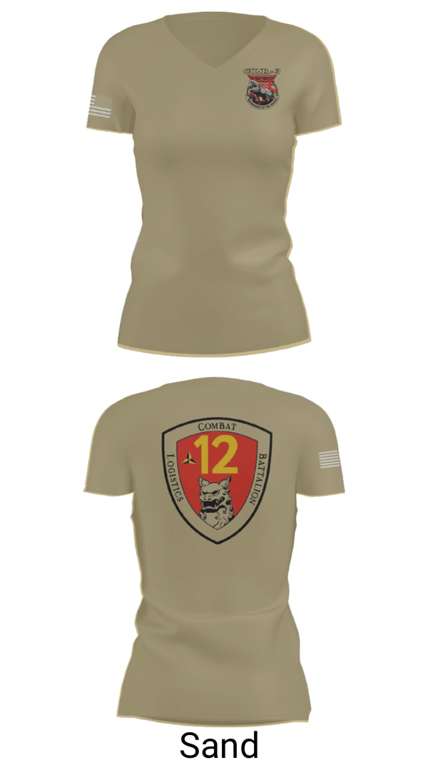 Women's Short Sleeve Vneck Shirt, CLB 12, Marines, Teamtime, Team time, sublimation, custom sports apparel, team uniforms, spirit wear, spiritwear, sports uniforms, custom shirts, team store, custom team store, fundraiser sports, apparel fundraiser