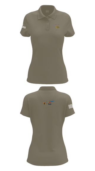 Women's Short Sleeve Performance Polo, AOB-S, Army, Teamtime, Team time, sublimation, custom sports apparel, team uniforms, spirit wear, spiritwear, sports uniforms, custom shirts, team store, custom team store, fundraiser sports, apparel fundraiser
