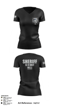 Alexander County Sheriff Office K-9 79284427 Women's Short Sleeve V-neck Shirt - 3