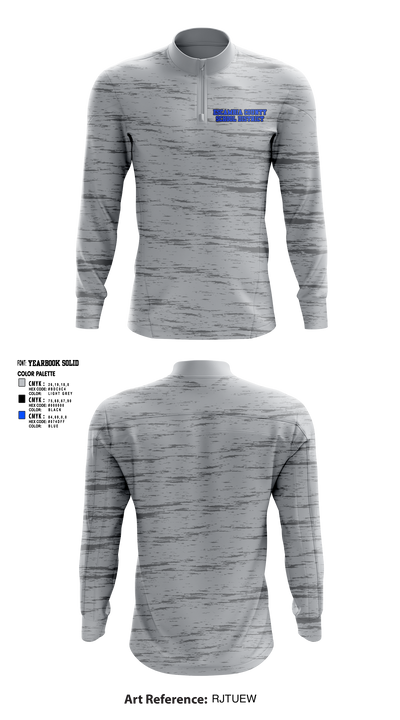 Escambia County School District 14556594 Quarter Zip Jacket - 2