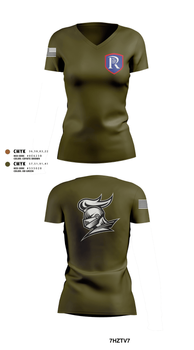 RICS Raiders 86682498 Women's Short Sleeve V-neck Shirt - 2