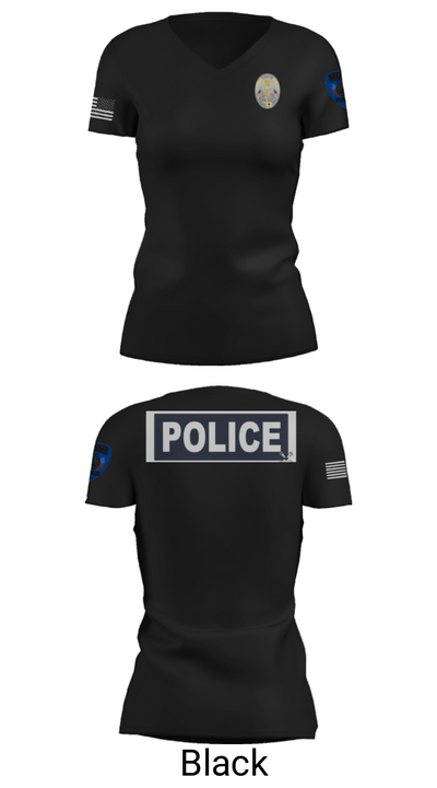 Miami Police Department 88232990 Women's Short Sleeve V-neck Shirt - 27