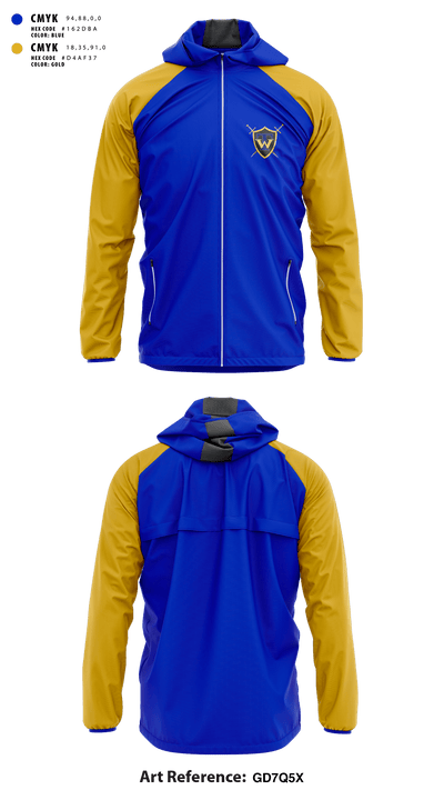 Taylorsville Warrior Football 4945020 Windbreaker - 1