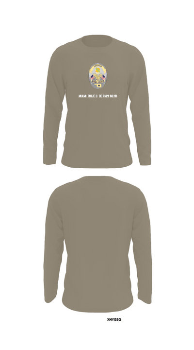 Miami Police Department 88232990 Long Sleeve Performance Shirt - 69