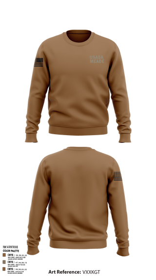 Crew Neck Sweatshirt, USASA Meade, Army, Teamtime, Team time, sublimation, custom sports apparel, team uniforms, spirit wear, spiritwear, sports uniforms, custom shirts, team store, custom team store, fundraiser sports, apparel fundraiser