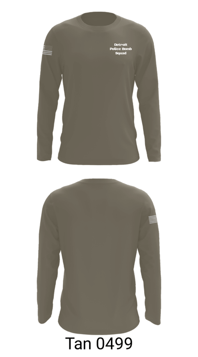 Detroit Police Bomb Squad 45487310 Long Sleeve Performance Shirt - 63
