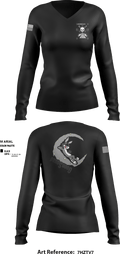1-181 INF Goon Squad 39530848 Women's Long Sleeve V-neck Shirt - 2