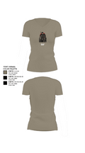 EAF 90361706 Women's Short Sleeve V-neck Shirt - 64
