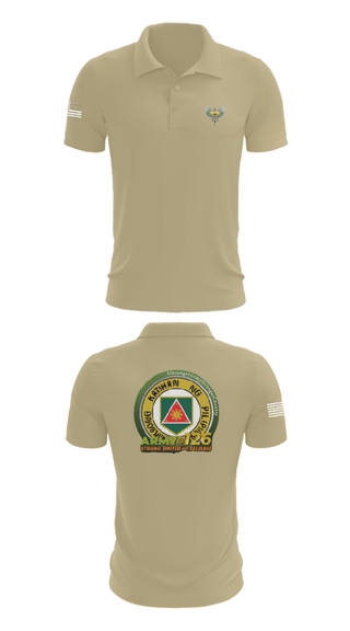 Short Sleeve Performance Polo, 51st Combat Engineers, Army, Teamtime, Team time, sublimation, custom sports apparel, team uniforms, spirit wear, spiritwear, sports uniforms, custom shirts, team store, custom team store, fundraiser sports, apparel fundraiser