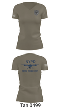 NYPD TARU 76375365 Women's Short Sleeve V-neck Shirt - 65