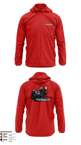Windbreaker, Matador Tactical, , Teamtime, Team time, sublimation, custom sports apparel, team uniforms, spirit wear, spiritwear, sports uniforms, custom shirts, team store, custom team store, fundraiser sports, apparel fundraiser