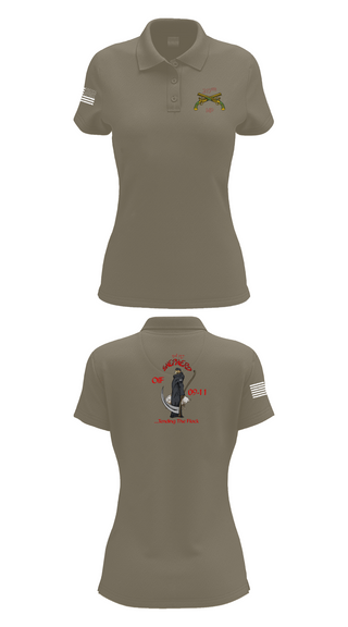 Women's Short Sleeve Performance Polo, , Army, Teamtime, Team time, sublimation, custom sports apparel, team uniforms, spirit wear, spiritwear, sports uniforms, custom shirts, team store, custom team store, fundraiser sports, apparel fundraiser