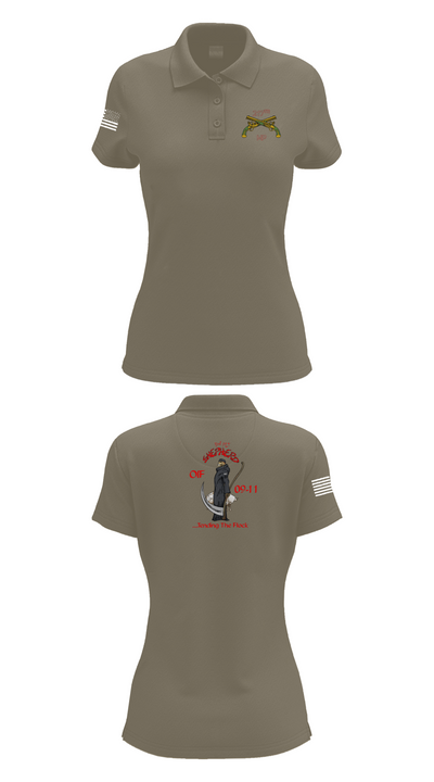 217th MP CO 3rd platoon Iraq 09-10 88609784 Women's Short Sleeve Performance Polo  - 75