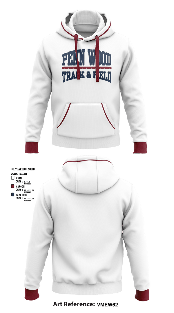 Hoodie, PENN WOOD Highschool, Track & Field, Teamtime, Team time, sublimation, custom sports apparel, team uniforms, spirit wear, spiritwear, sports uniforms, custom shirts, team store, custom team store, fundraiser sports, apparel fundraiser