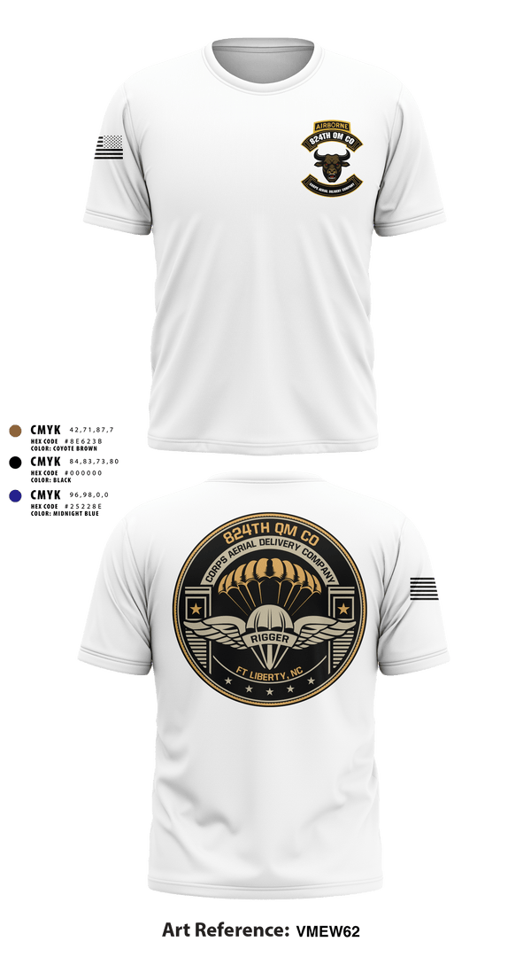 Short Sleeve Performance Shirt, 824th QM CO (CADC-A), Army, Teamtime, Team time, sublimation, custom sports apparel, team uniforms, spirit wear, spiritwear, sports uniforms, custom shirts, team store, custom team store, fundraiser sports, apparel fundraiser