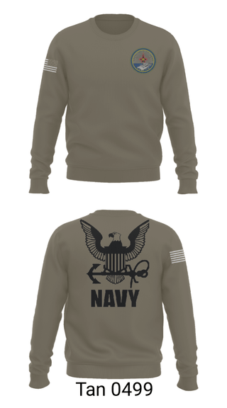 Crew Neck Sweatshirt, Cvn 77 IM-5, Navy, Teamtime, Team time, sublimation, custom sports apparel, team uniforms, spirit wear, spiritwear, sports uniforms, custom shirts, team store, custom team store, fundraiser sports, apparel fundraiser