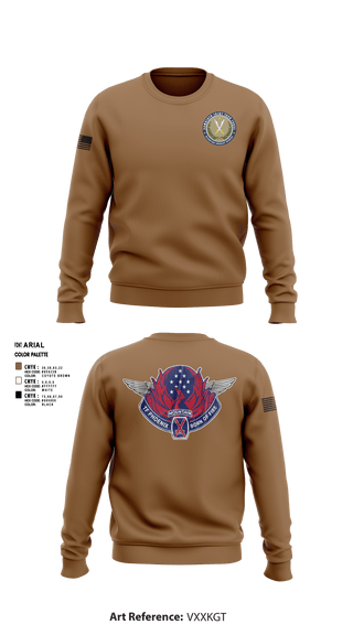 Crew Neck Sweatshirt, HHC 3-10 GSAB, Army, Teamtime, Team time, sublimation, custom sports apparel, team uniforms, spirit wear, spiritwear, sports uniforms, custom shirts, team store, custom team store, fundraiser sports, apparel fundraiser