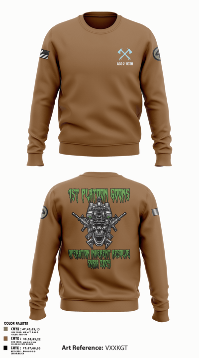 A-CO 2-113th Infantry 71985791 Crew Neck Sweatshirt - 2