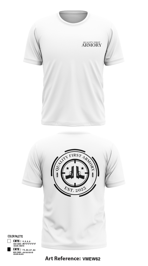 Short Sleeve Performance Shirt, QUALITY FIRST ARMORY, , Teamtime, Team time, sublimation, custom sports apparel, team uniforms, spirit wear, spiritwear, sports uniforms, custom shirts, team store, custom team store, fundraiser sports, apparel fundraiser