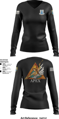 APEX 66438771 Women's Long Sleeve V-neck Shirt - 2