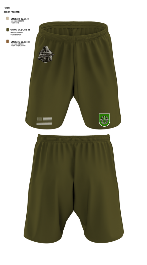 Athletic Shorts With Pockets, 10 SFG, Army, Teamtime, Team time, sublimation, custom sports apparel, team uniforms, spirit wear, spiritwear, sports uniforms, custom shirts, team store, custom team store, fundraiser sports, apparel fundraiser