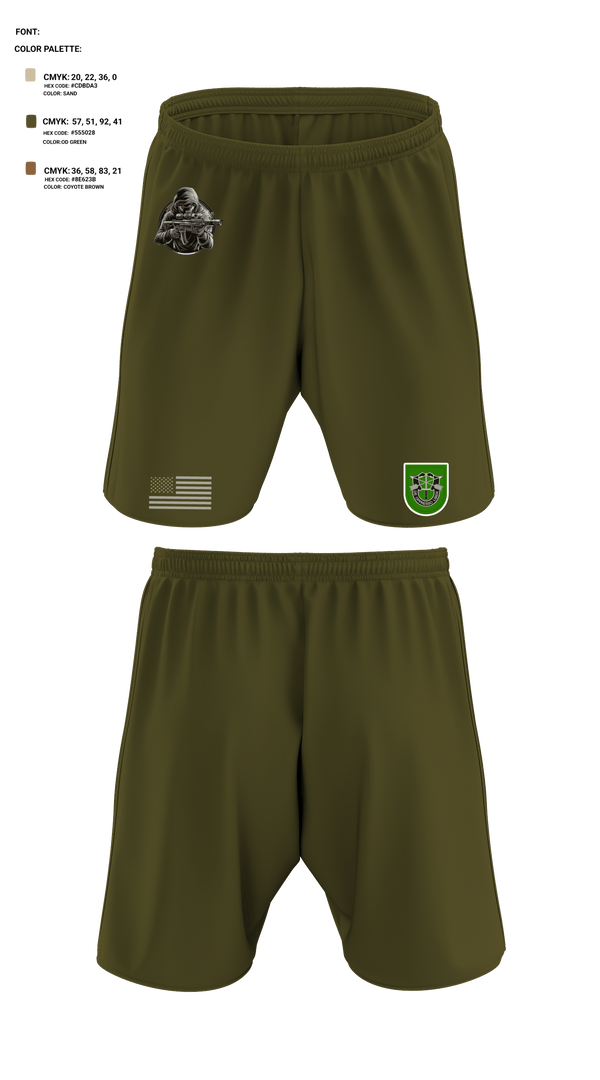 Athletic Shorts With Pockets, 10 SFG, Army, Teamtime, Team time, sublimation, custom sports apparel, team uniforms, spirit wear, spiritwear, sports uniforms, custom shirts, team store, custom team store, fundraiser sports, apparel fundraiser