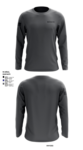 Long Sleeve Performance Shirt, México, Army, Teamtime, Team time, sublimation, custom sports apparel, team uniforms, spirit wear, spiritwear, sports uniforms, custom shirts, team store, custom team store, fundraiser sports, apparel fundraiser