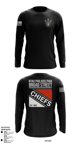 Long Sleeve Performance Shirt, NTAG Philadelphia, Navy, Teamtime, Team time, sublimation, custom sports apparel, team uniforms, spirit wear, spiritwear, sports uniforms, custom shirts, team store, custom team store, fundraiser sports, apparel fundraiser