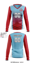 Talladega College Volleyball 32789771 Women's Long Sleeve V-neck Shirt - 41