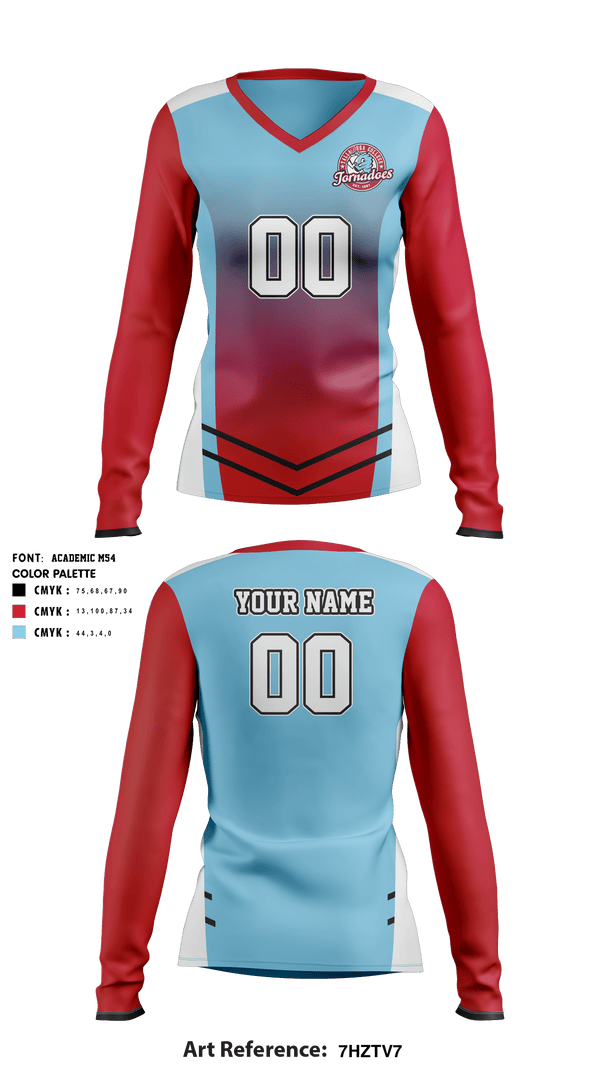 Women's Long Sleeve Vneck Shirt, Talladega College Volleyball, Women's Volleyball, Teamtime, Team time, sublimation, custom sports apparel, team uniforms, spirit wear, spiritwear, sports uniforms, custom shirts, team store, custom team store, fundraiser sports, apparel fundraiser