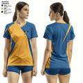 Cuba High School Volleyball 47808550 Women's Short Sleeve V-neck Shirt - 1